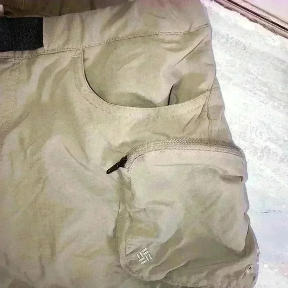 Columbia Omni-Shade Performance Outdoor Adventure Shorts Khaki Size S/P - Picture 4 of 7